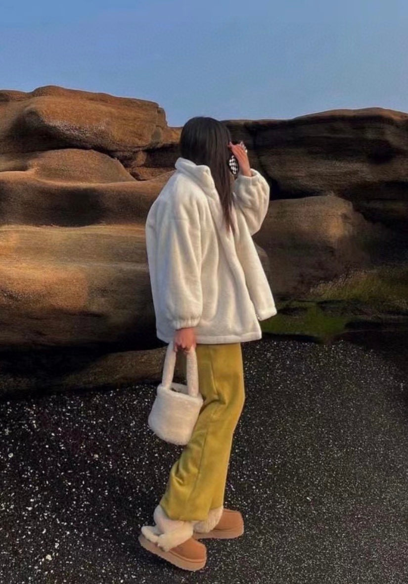 U disquette platform slippers