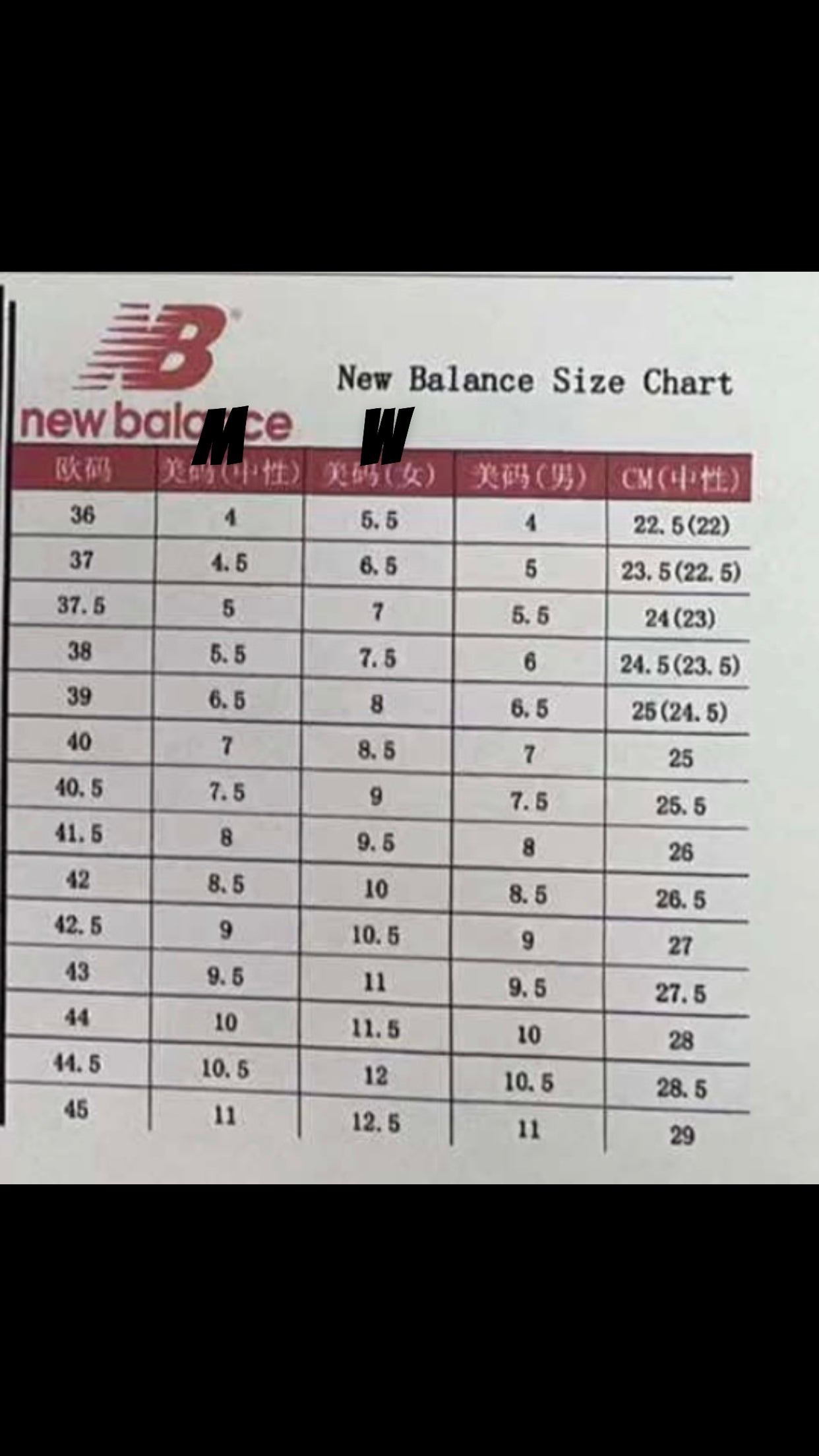New B shoes 1-6