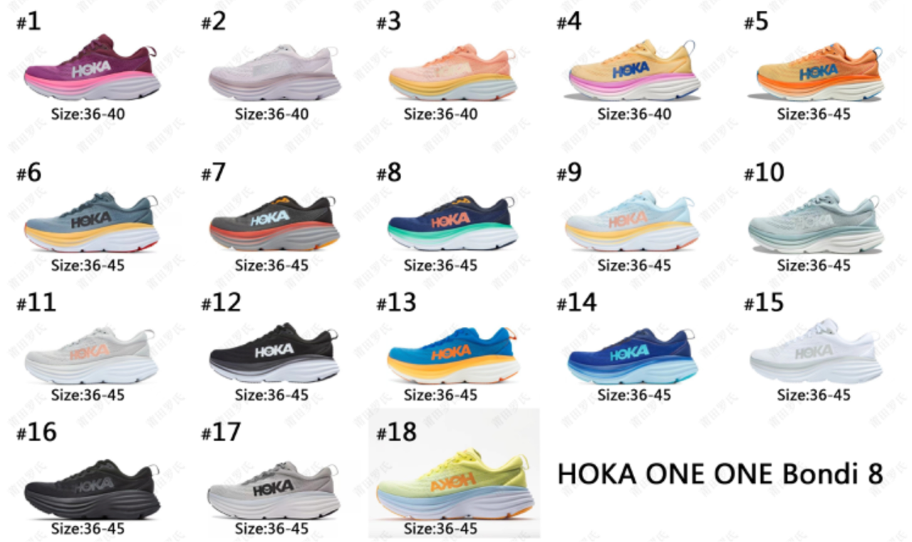 Hok shoes Bondi 8 16-18