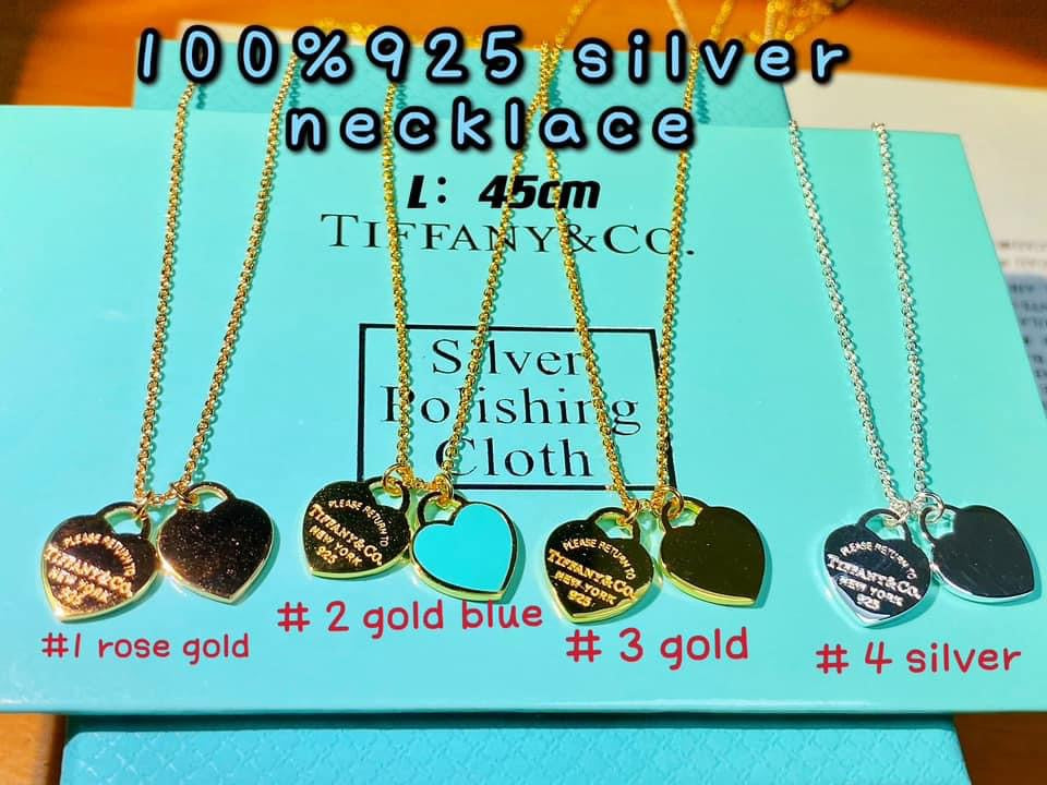 Tiff heart necklace