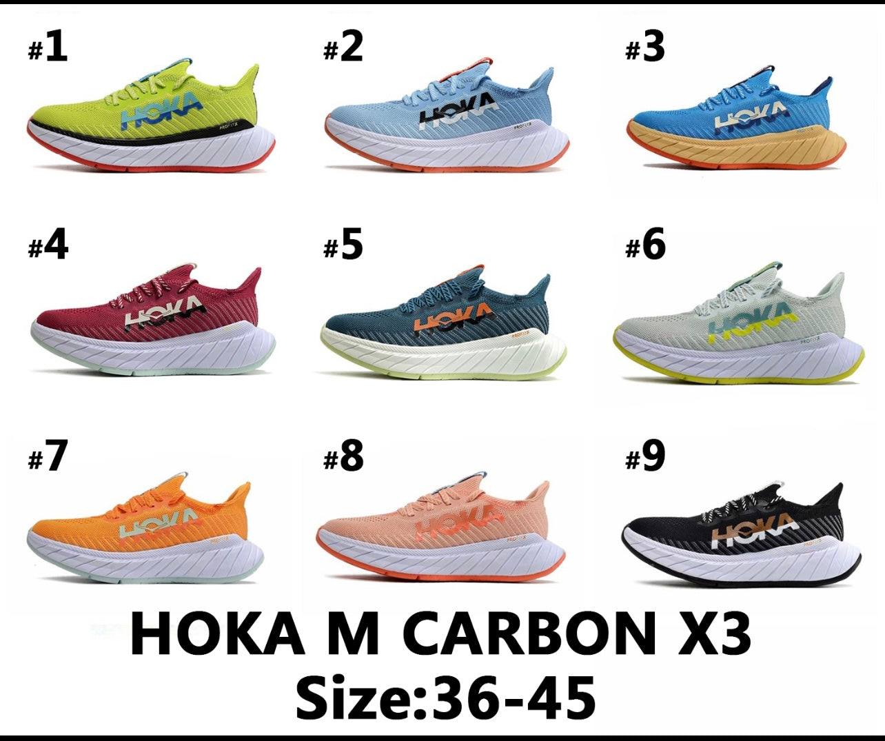 Hok shoes carbon x3 1-5