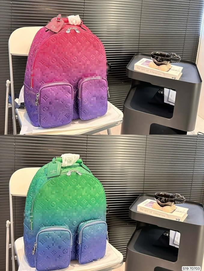 L colored backpack
