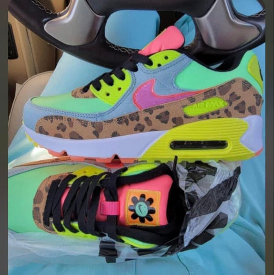 Neon N shoes
