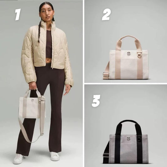 Lulu 2 tone canvas tote