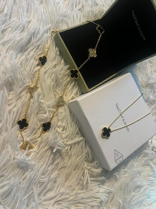 VCA black necklace