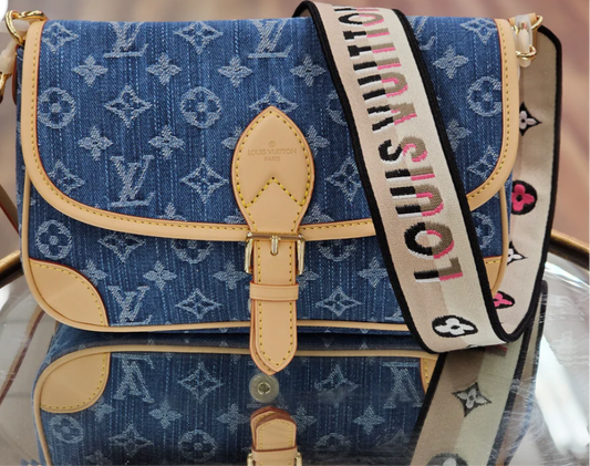 L Diane denim crossbody HQ