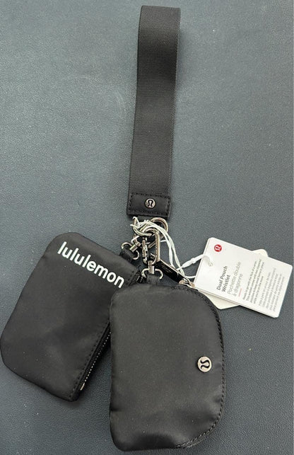 Lulu dual pouch wristlet keychain