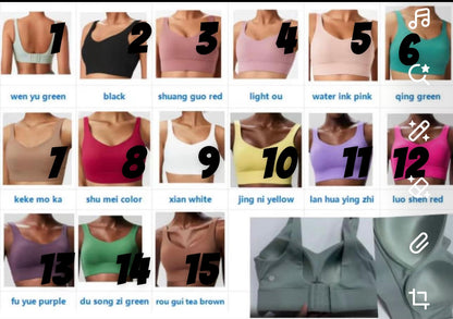 Lulu sports bras with sewn in pads