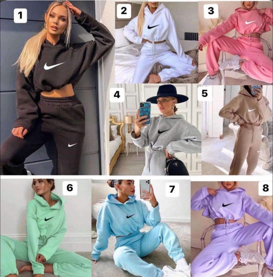 Nk crop sweat outfit