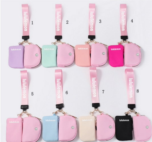 Lulu dual pouch wristlet keychain6