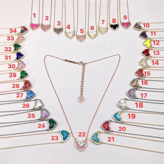 Kendra S heart necklace