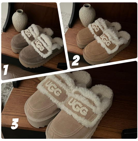 U fur slide ins