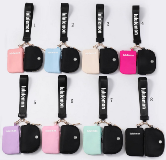 Lulu dual pouch wristlet keychain5