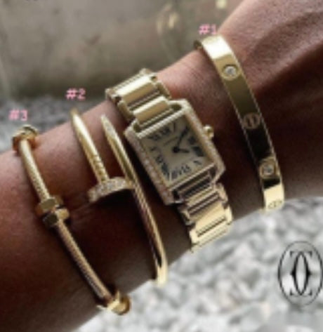 Cart bracelet and watch