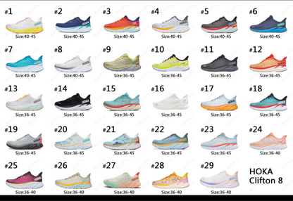 Hok shoes Clifton 8 21-25