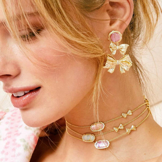 Kendra bow necklace/earrings