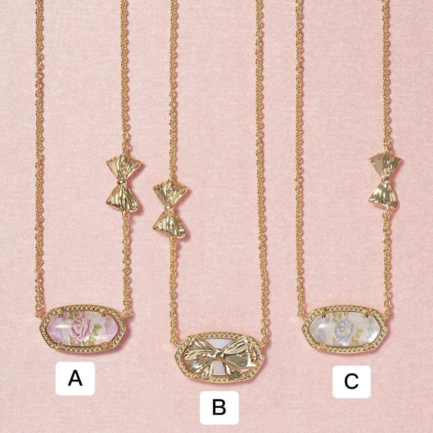 Kendra bow necklace/earrings