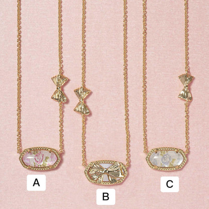 Kendra bow necklace/earrings