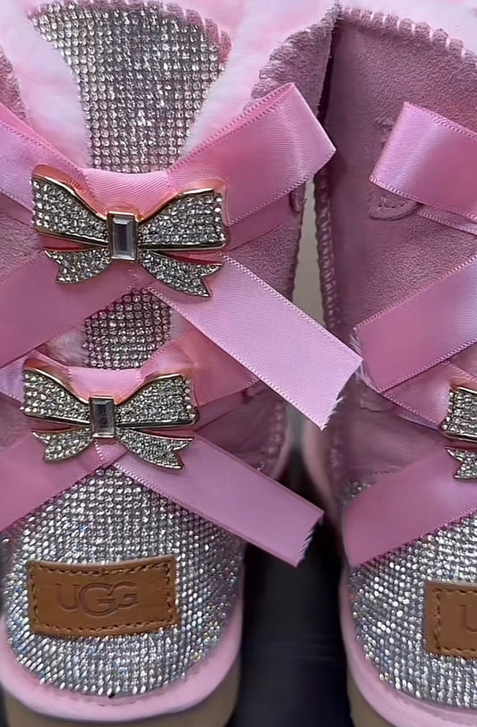 Bling U double bow boots