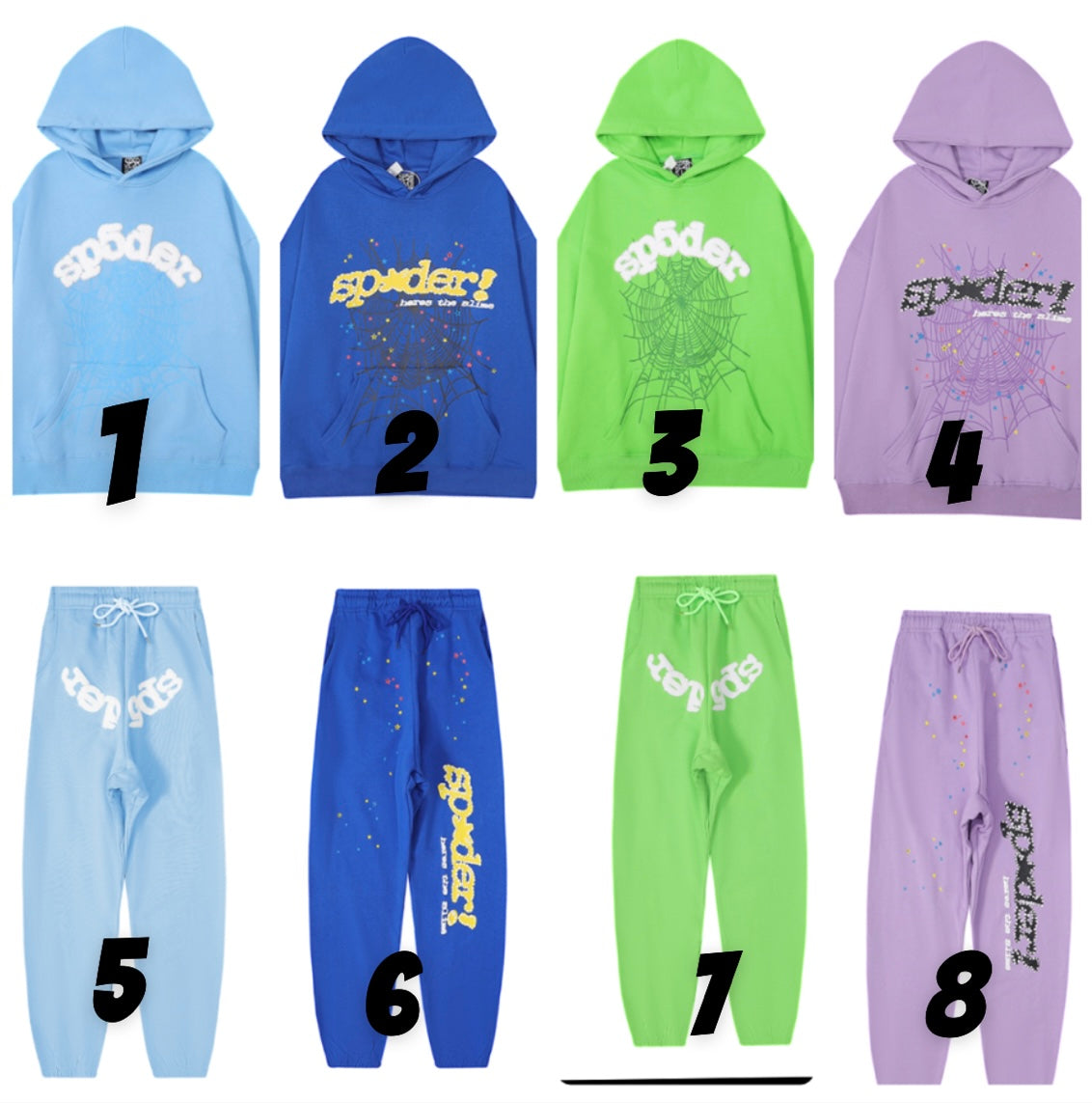Sp5der hoodie/pants 3