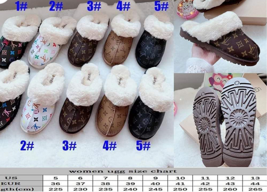 U L slippers