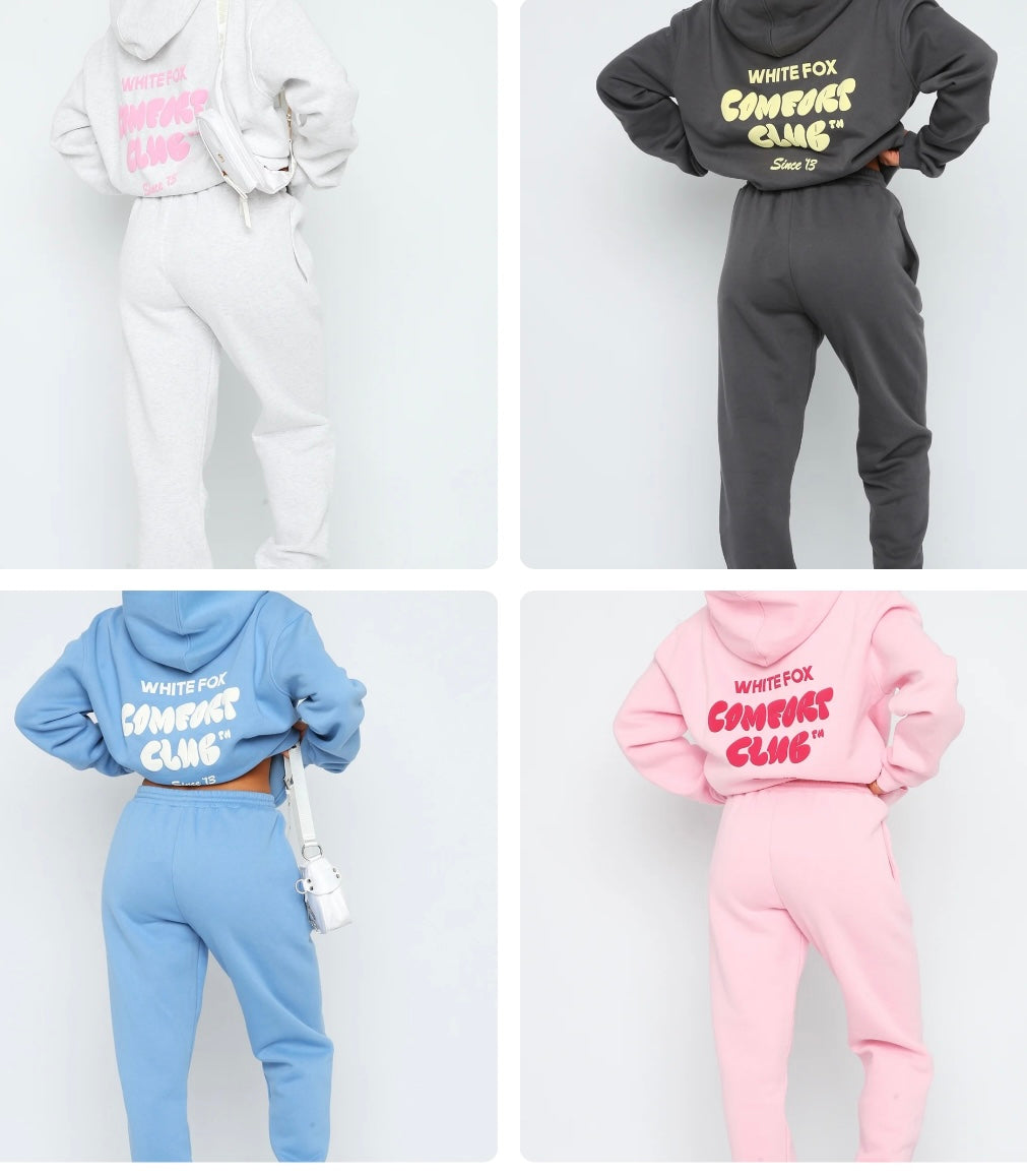 White Fox sweat sets comfort