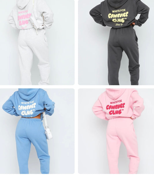 White Fox sweat sets comfort
