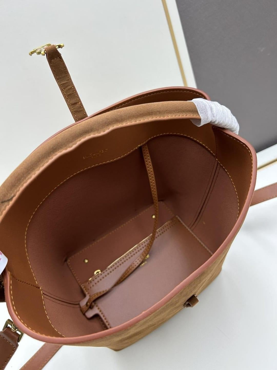 Ys L suede bucket bag