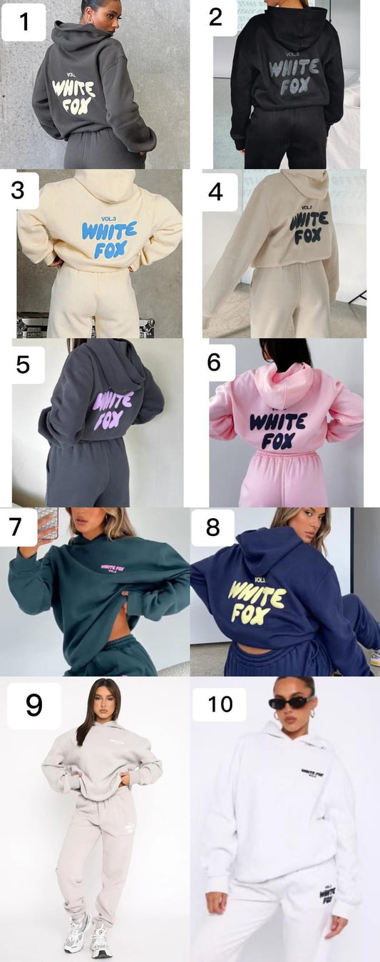White Fox sweat sets