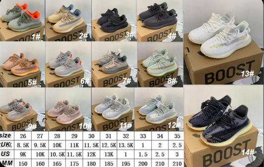 Kids Ad yeez boost 1-10