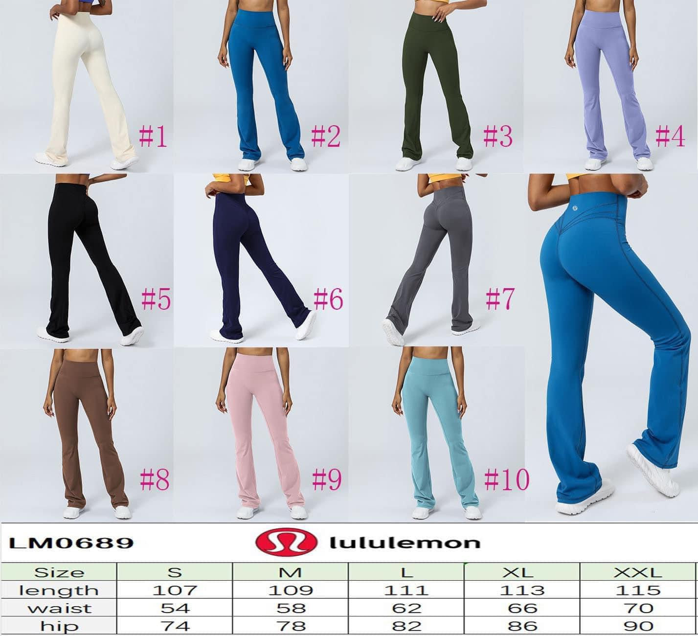 Lulu scrunch butt flare leggings