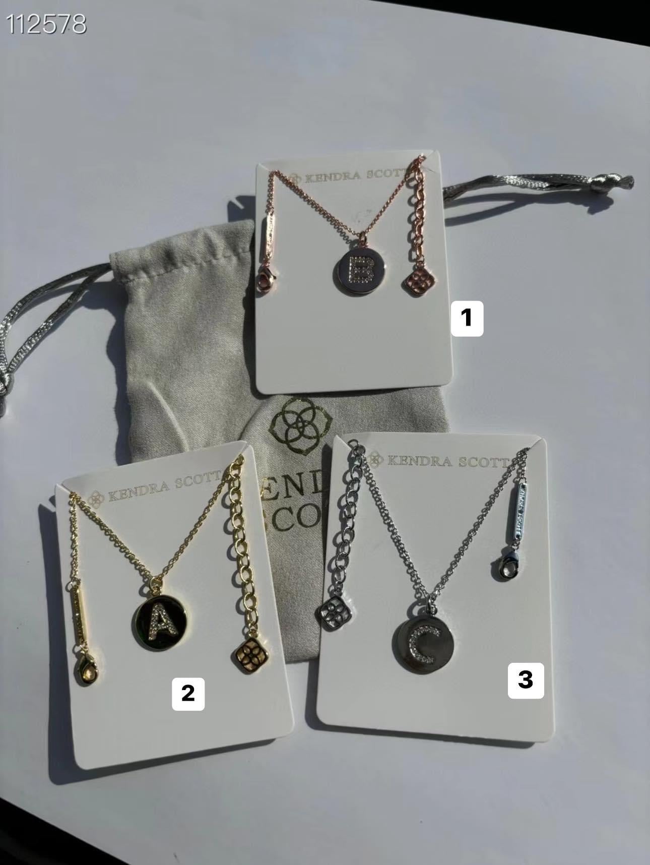 Kendra Letter necklace