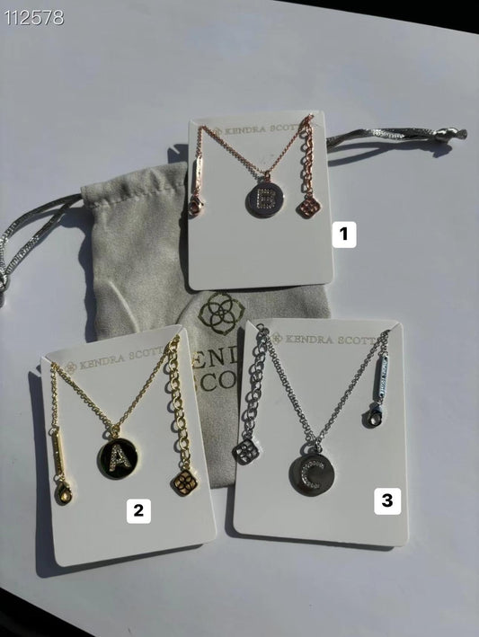 Kendra Letter necklace