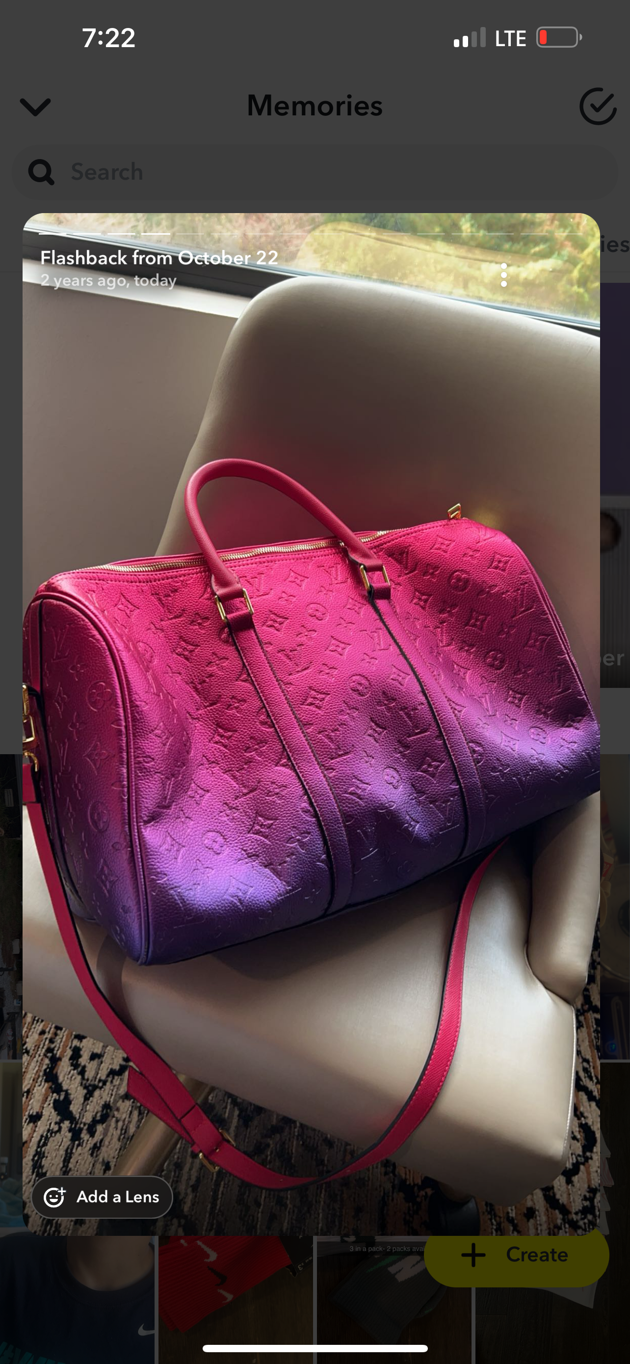 L colored weekender