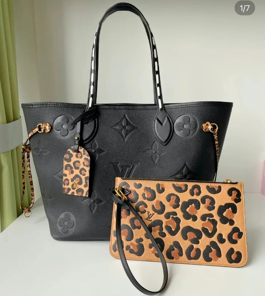 L black NF leopard