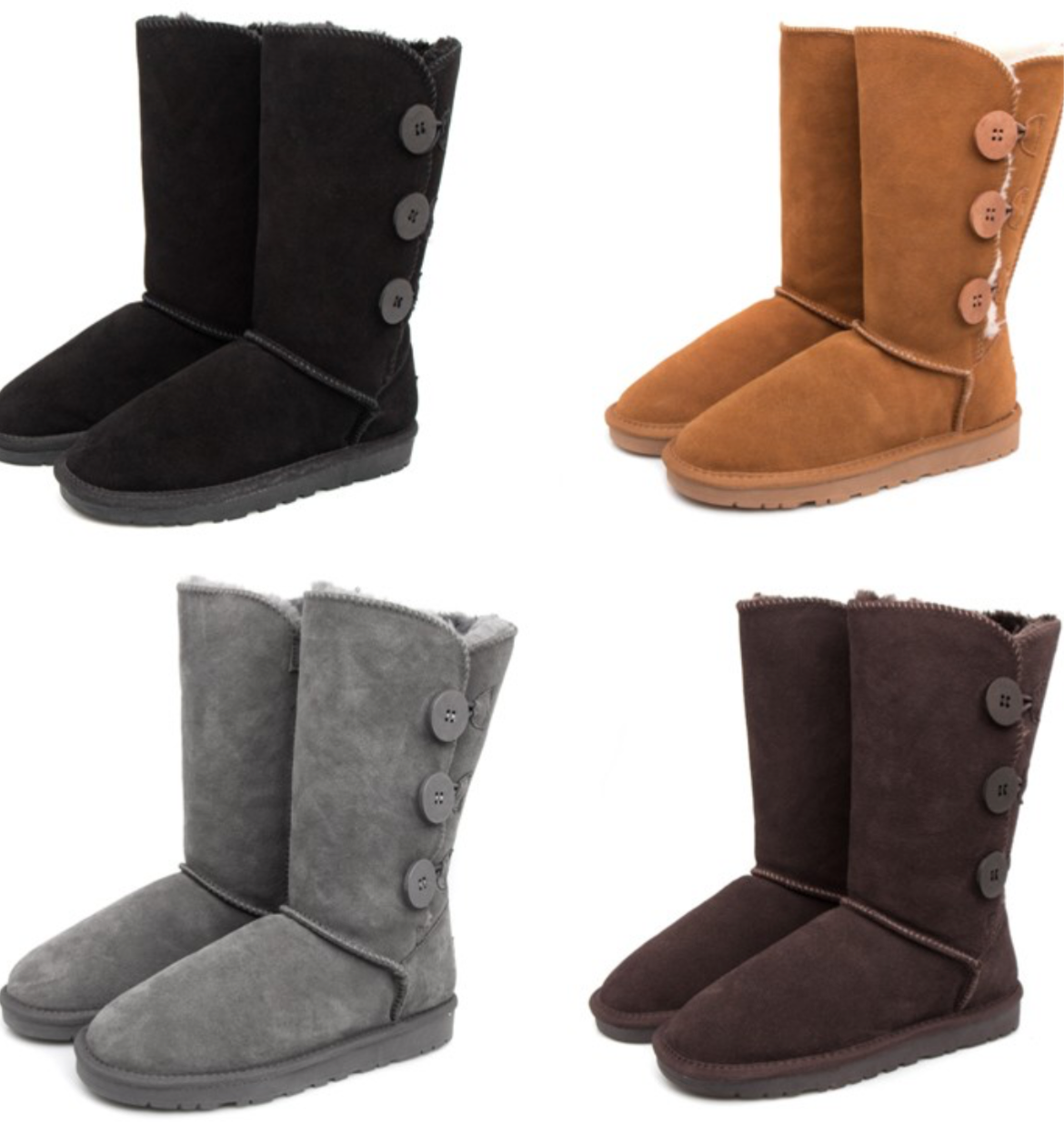 3 button U boots
