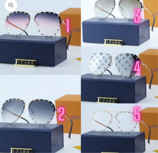 L studded sunglasses
