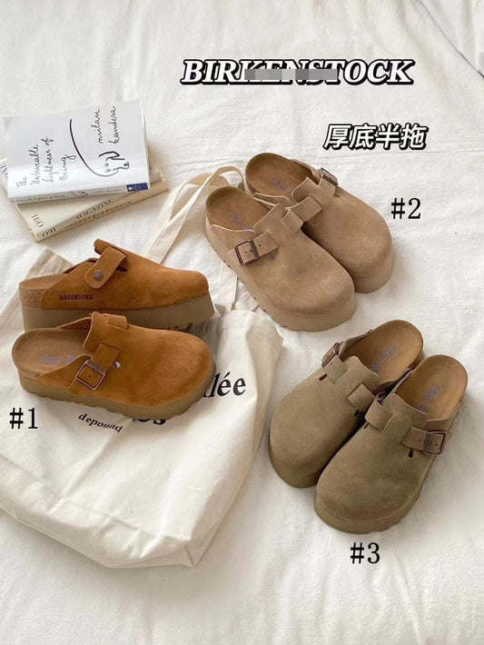 Birk platform clogs