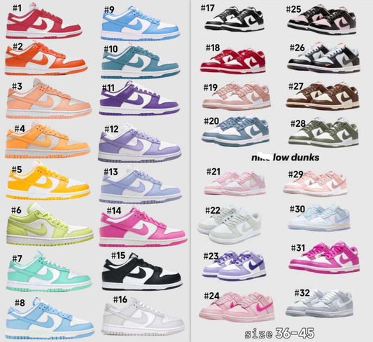 Adults NKE low dunks